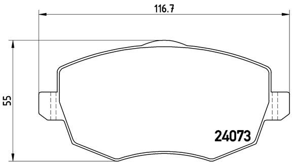 BREMBO P 23 095 Brake Pad Set, disc brake