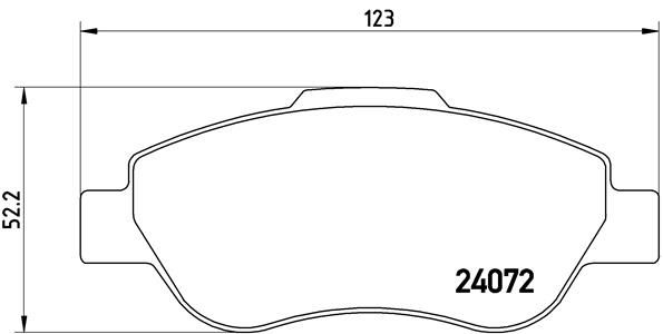 BREMBO P 23 097 Brake Pad Set, disc brake