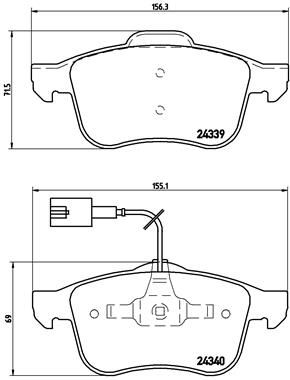 BREMBO P 23 103 Brake Pad Set, disc brake