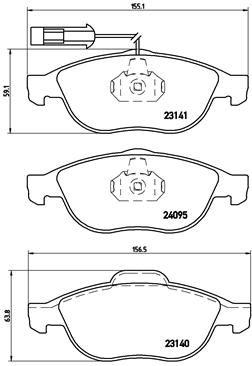 BREMBO P 23 114 Brake Pad Set, disc brake