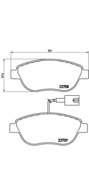 BREMBO P 23 120 Brake Pad Set, disc brake