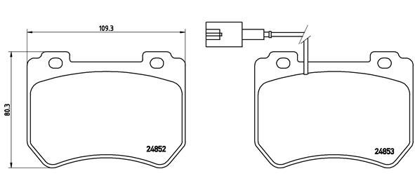 BREMBO P 23 129 Brake Pad Set, disc brake