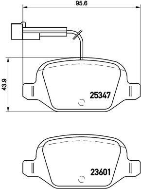 BREMBO P 23 146 Brake Pad Set, disc brake