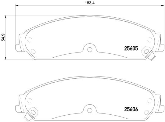 BREMBO P 23 149 Brake Pad Set, disc brake