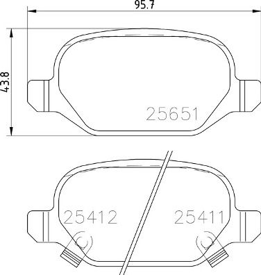 BREMBO P 23 151 Brake Pad Set, disc brake