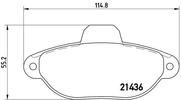 BREMBO P 23 160 Brake Pad Set, disc brake