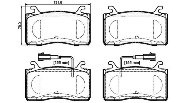 BREMBO P 23 185 Brake Pad Set, disc brake