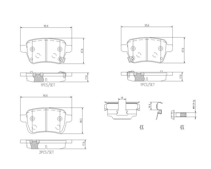 BREMBO P 23 190 Brake Pad Set, disc brake