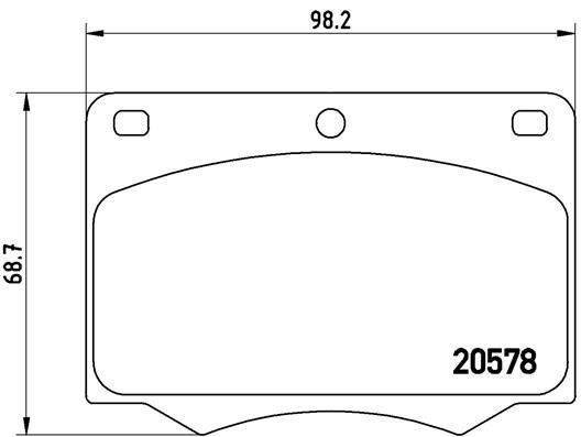 BREMBO P 24 005 Brake Pad Set, disc brake