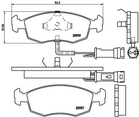 BREMBO P 24 007 Brake Pad Set, disc brake