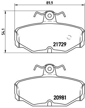 BREMBO P 24 021 Brake Pad Set, disc brake