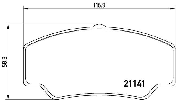 BREMBO P 24 023 Brake Pad Set, disc brake