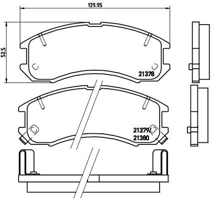 BREMBO P 24 024 Brake Pad Set, disc brake