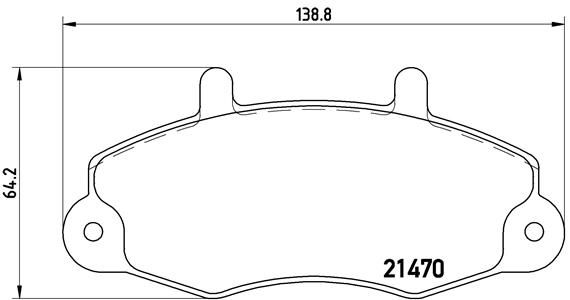 BREMBO P 24 032 Brake Pad Set, disc brake