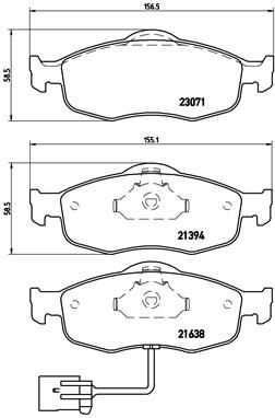 BREMBO P 24 034 Brake Pad Set, disc brake