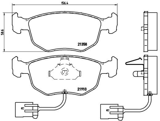 BREMBO P 24 035 Brake Pad Set, disc brake