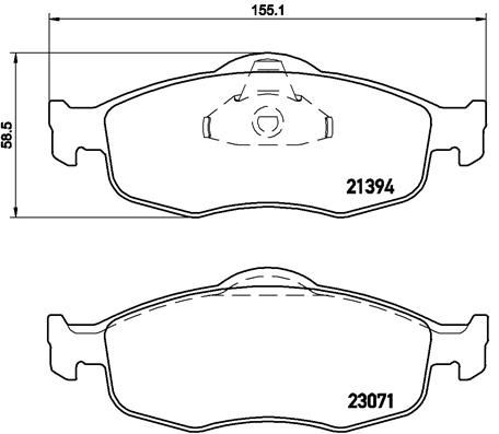 BREMBO P 24 037 Brake Pad Set, disc brake