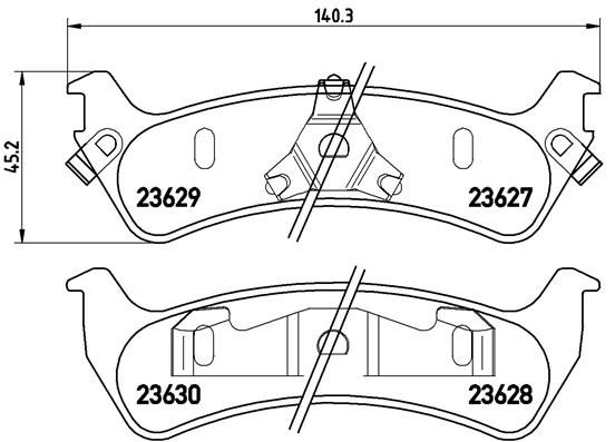 BREMBO P 24 042 Brake Pad Set, disc brake
