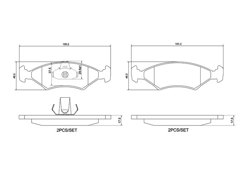 BREMBO P 24 043 Brake Pad Set, disc brake