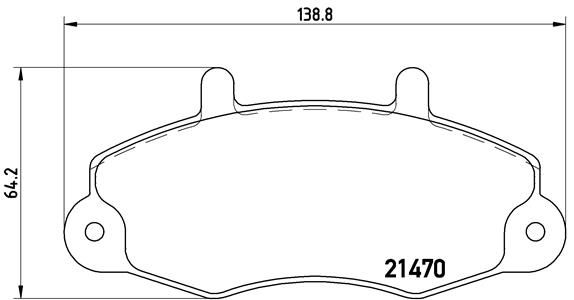 BREMBO P 24 049 Brake Pad Set, disc brake