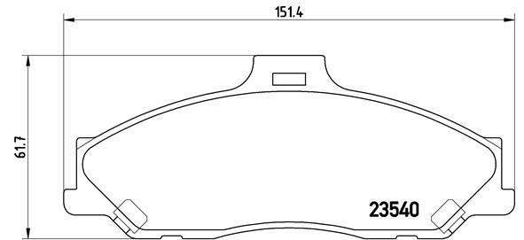 BREMBO P 24 051 Brake Pad Set, disc brake
