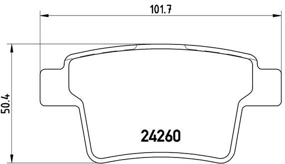 BREMBO P 24 063 Brake Pad Set, disc brake