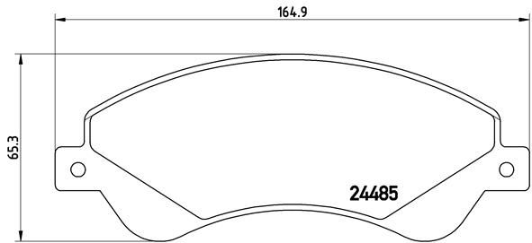 BREMBO P 24 065 Brake Pad Set, disc brake