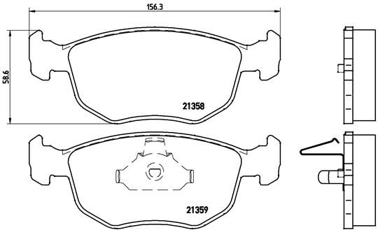 BREMBO P 24 069 Brake Pad Set, disc brake