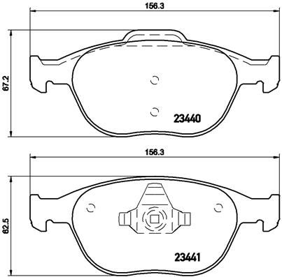 BREMBO P 24 071 Brake Pad Set, disc brake