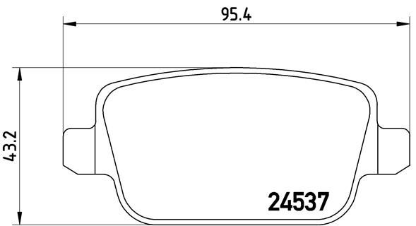 BREMBO P 24 075X Brake Pad Set, disc brake