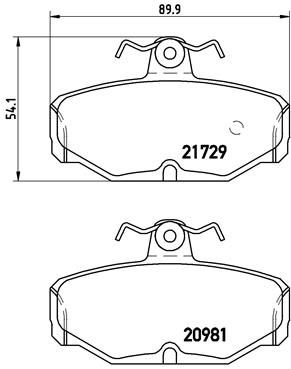 BREMBO P 24 079 Brake Pad Set, disc brake