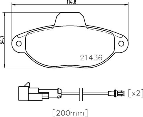BREMBO P 24 147 Brake Pad Set, disc brake