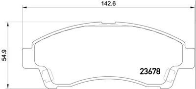 Brake Pad Set, disc brake BREMBO P 24 149