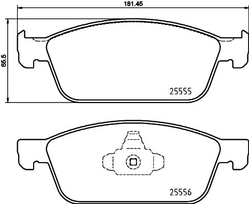 BREMBO P 24 199 Brake Pad Set, disc brake