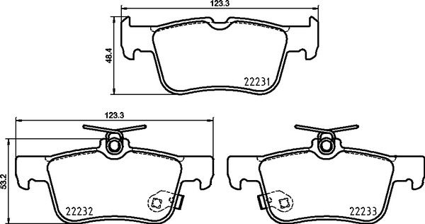 BREMBO P 24 217 Brake Pad Set, disc brake