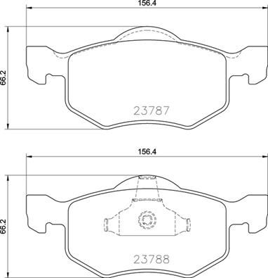 Brake Pad Set, disc brake BREMBO P 24 219