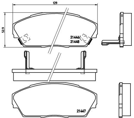 BREMBO P 28 013 Brake Pad Set, disc brake