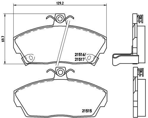 BREMBO P 28 020 Brake Pad Set, disc brake