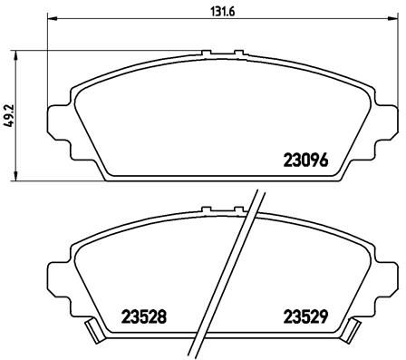 BREMBO P 28 031 Brake Pad Set, disc brake