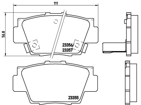 BREMBO P 28 040 Brake Pad Set, disc brake