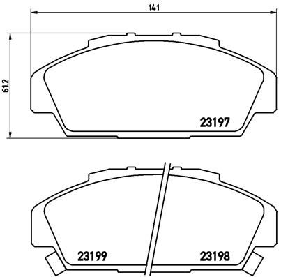 BREMBO P 28 041 Brake Pad Set, disc brake