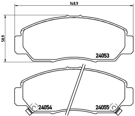 BREMBO P 28 047 Brake Pad Set, disc brake