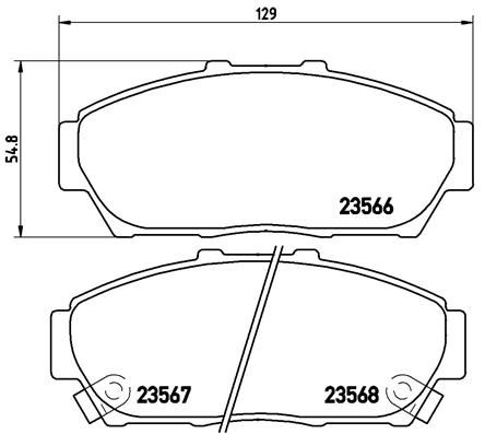 BREMBO P 28 048 Brake Pad Set, disc brake