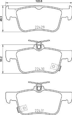 BREMBO P 28 089 Brake Pad Set, disc brake