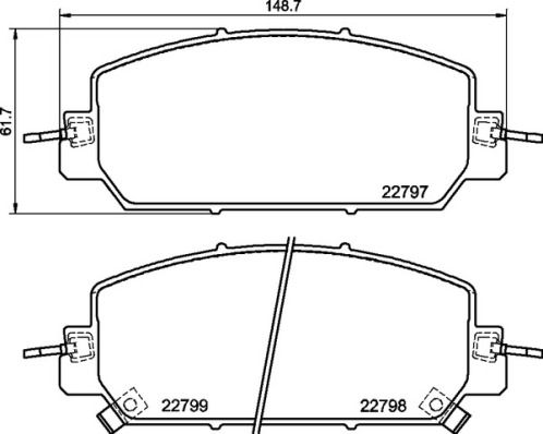 BREMBO P 28 098 Brake Pad Set, disc brake