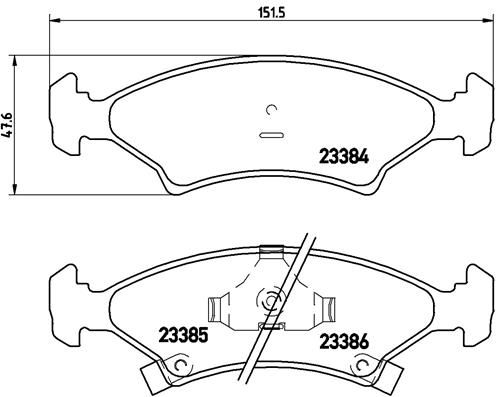 BREMBO P 30 009 Brake Pad Set, disc brake