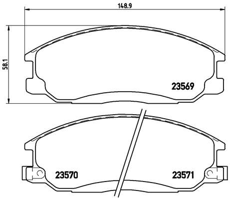 BREMBO P 30 013 Brake Pad Set, disc brake