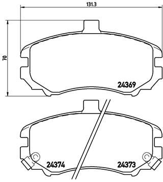 BREMBO P 30 029 Brake Pad Set, disc brake