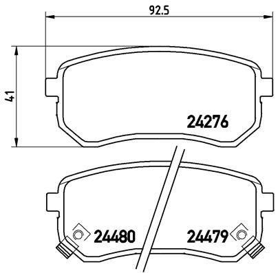 BREMBO P 30 033 Brake Pad Set, disc brake
