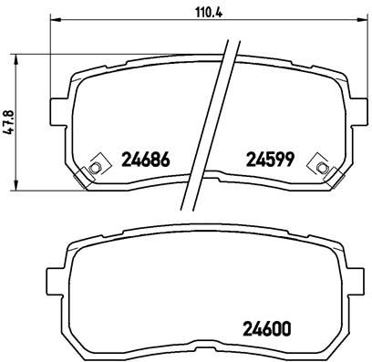 BREMBO P 30 035 Brake Pad Set, disc brake